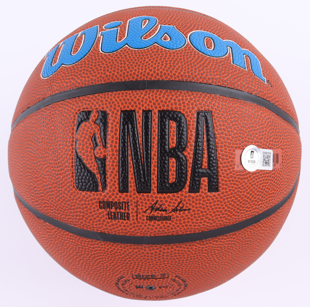 PENNY HARDAWAY SIGNED MAGIC LOGO NBA BASKETBALL authentic-signatures