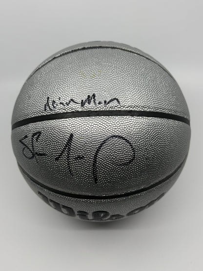 Shawn Kemp, ballon Platinum Edition avec "Reign Man" signé, certifié par Beckett