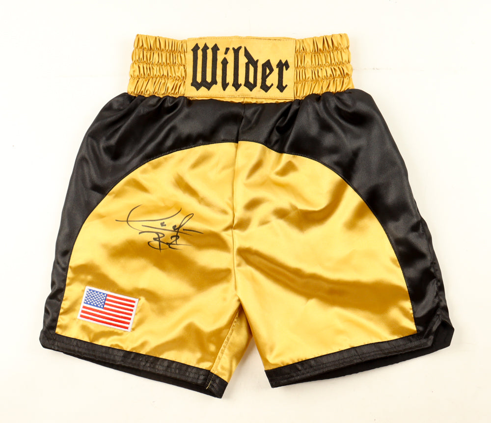 Authentique Short de Boxe signé par Deontay Wilder et certifié par Beckett authentic-signatures