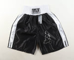 "I DEFEAT IRON MIKE 2-11-90" Shorts signé par James"Buster"Dougles et certifié par Schwartz authentic-signatures