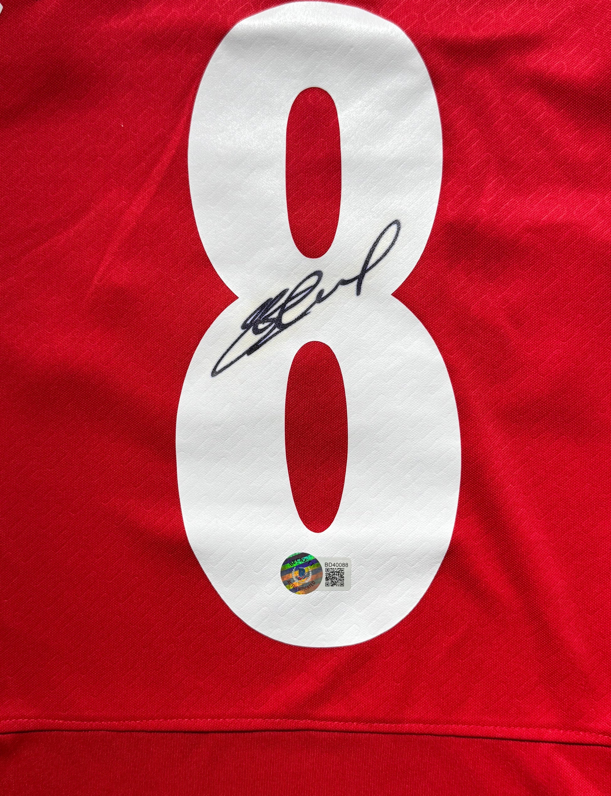 Maillot Domicile Liverpool FC Champions League 2005 signe par Steven Gerrard  Certifie par Beckett authentic-signatures