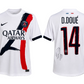 Désiré Doué, maillot Authentic Paris Saint-Germain signé, certifié par JSA