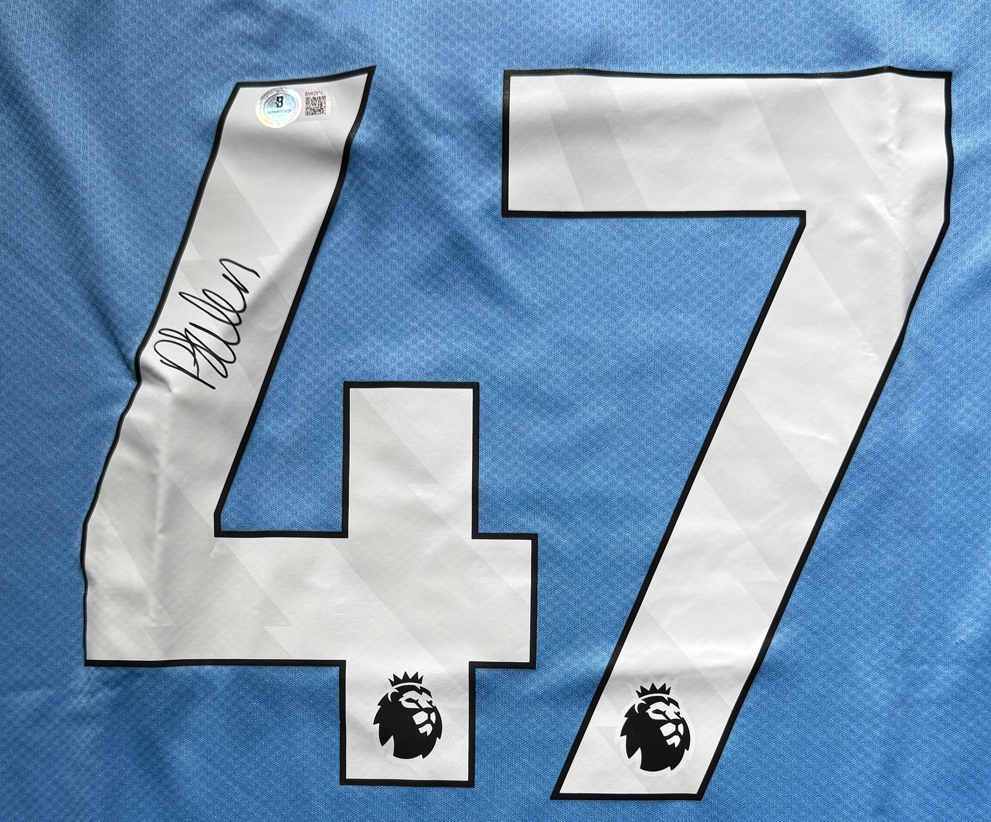 Maillot Domicile signe par Phil Foden Manchester City FC 2023-24 Certifie par Beckett authentic-signatures