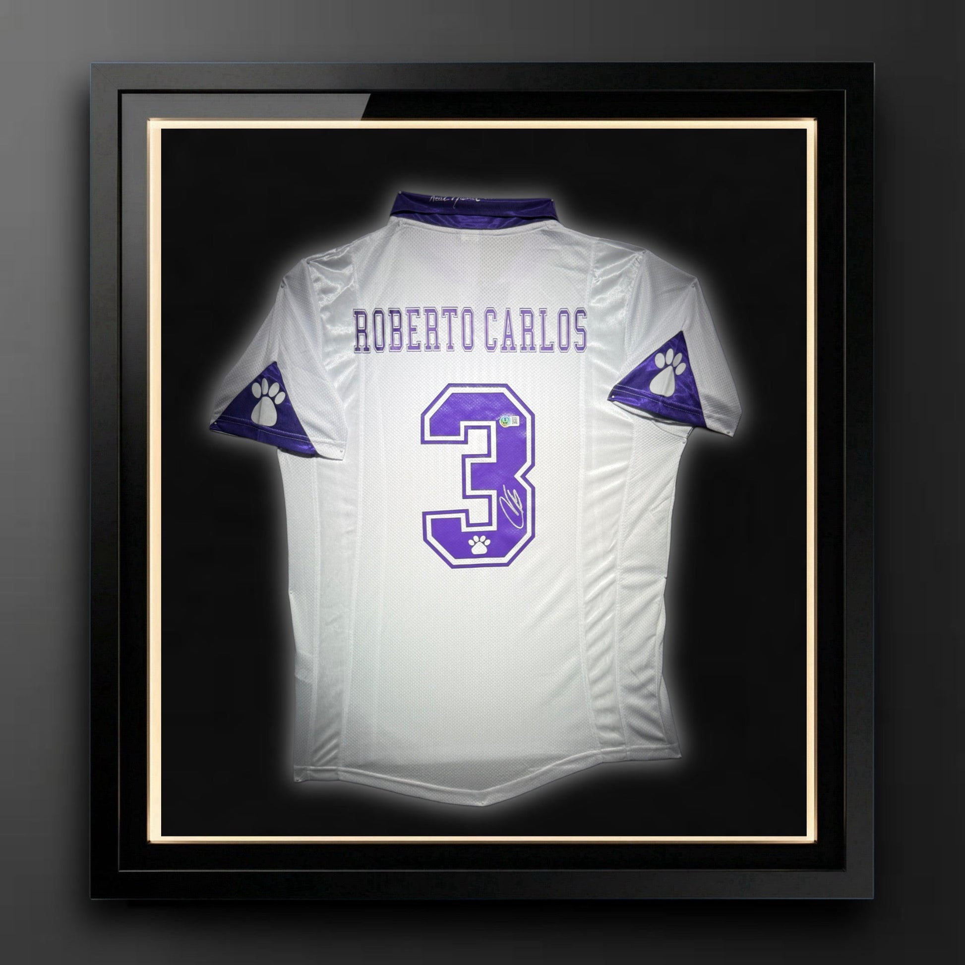 Roberto Carlos Signed Real Madrid Jersey Certified by Beckett authentic-signatures