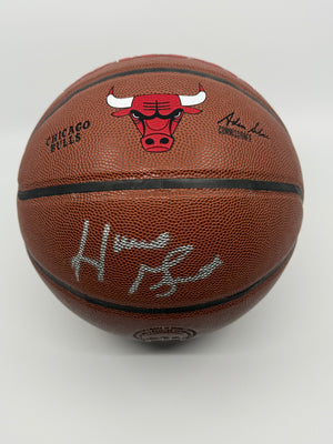Horace Grant, ballon Authentic des Chicago Bulls signé, certifié par Schwartz