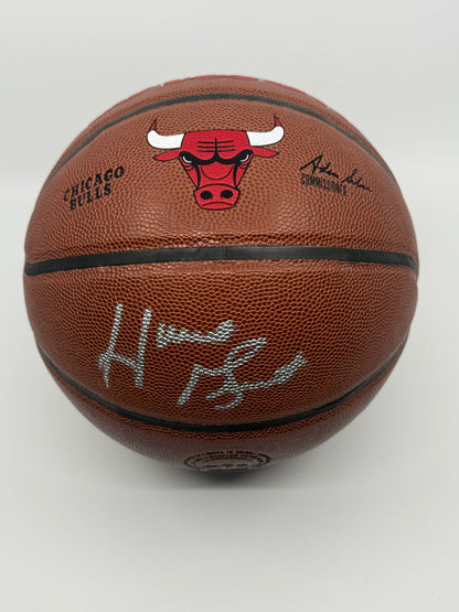 Horace Grant, ballon Authentic des Chicago Bulls signé, certifié par Schwartz