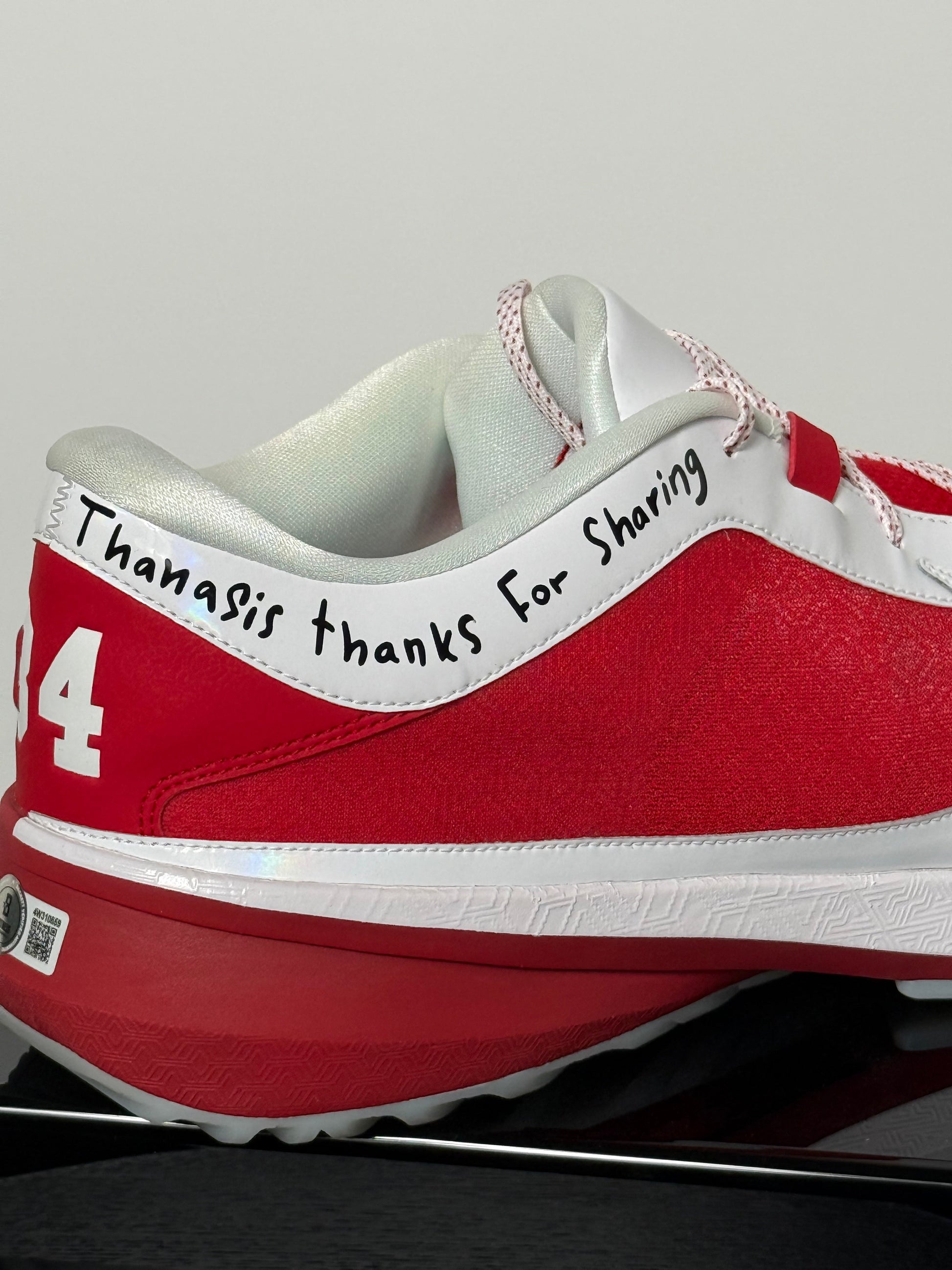 Chaussure Droite signee par Giannis Antetokounmpo certifiee par Beckett authentic-signatures