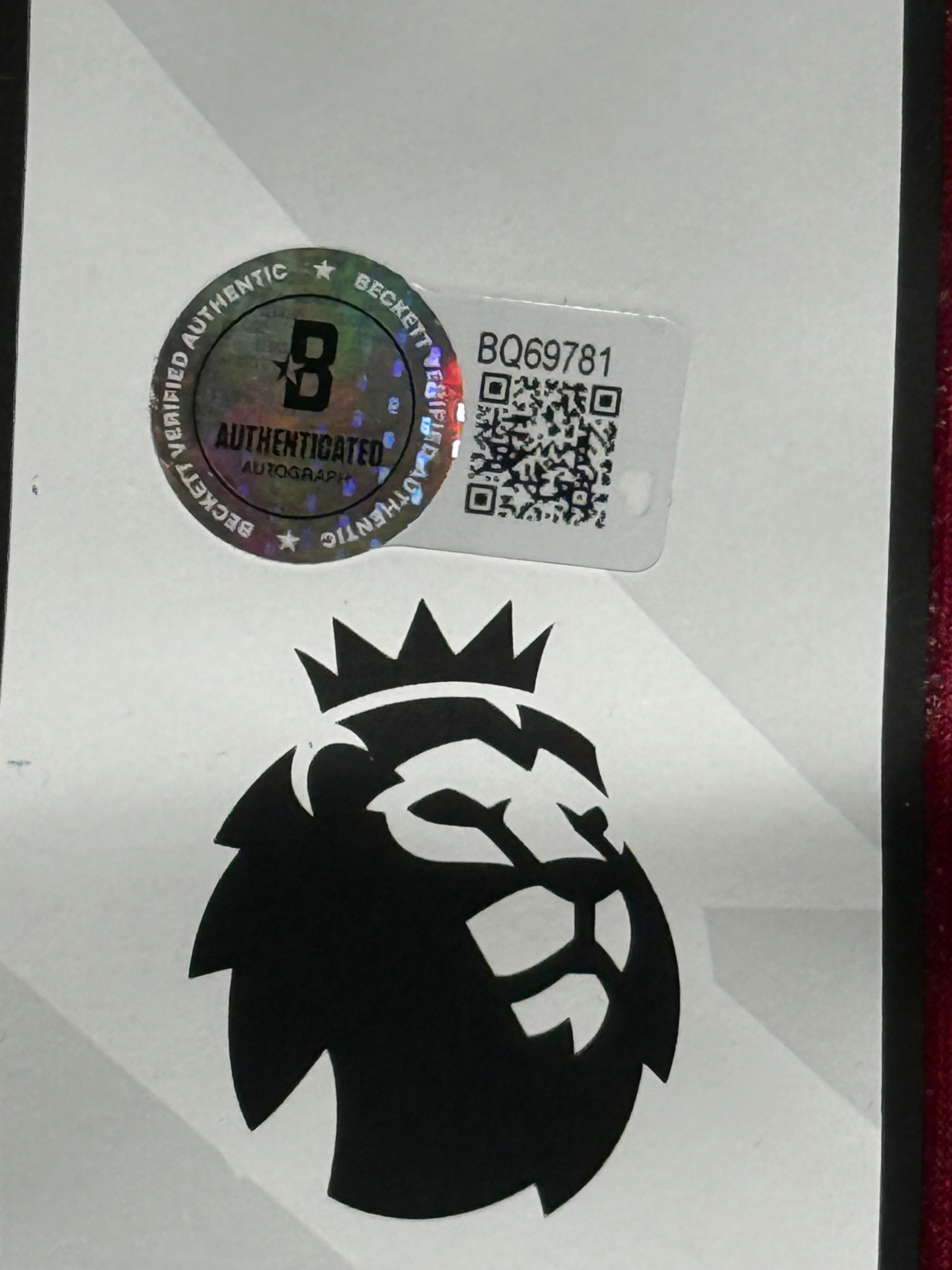 Maillot Domicile signe par Alejandro Garnacho  Manchester United  FC 2023-24 Certifie par Beckett authentic-signatures