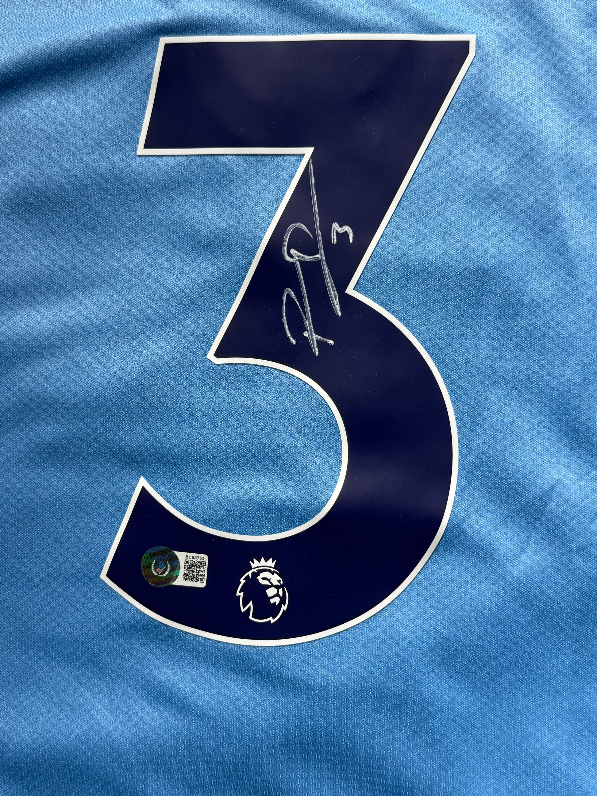 Maillot Domicile signe par Ruben Dias Manchester City FC 2022-23 Certifie par Beckett authentic-signatures