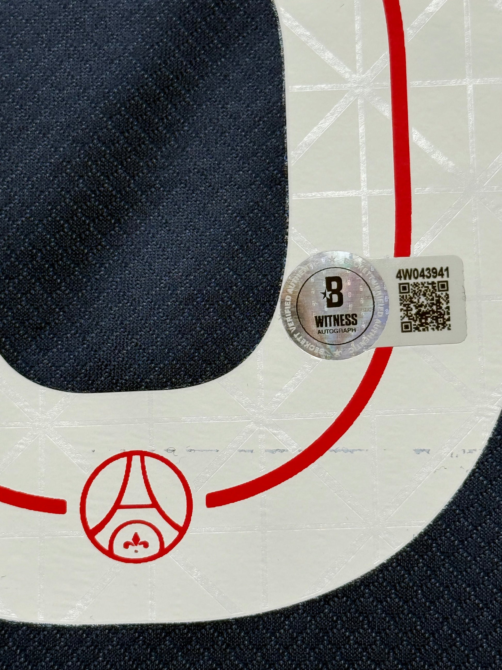 Maillot ETOILE Domicile signe par ZAIRE-EMERY Paris Saint Germain 2025-26 Certifié par Beckett authentic-signatures