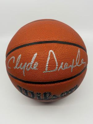 Clyde Drexler, ballon Authentique signé, certifié par Beckett