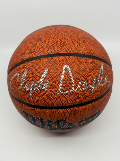 Clyde Drexler, ballon Authentique signé, certifié par Beckett