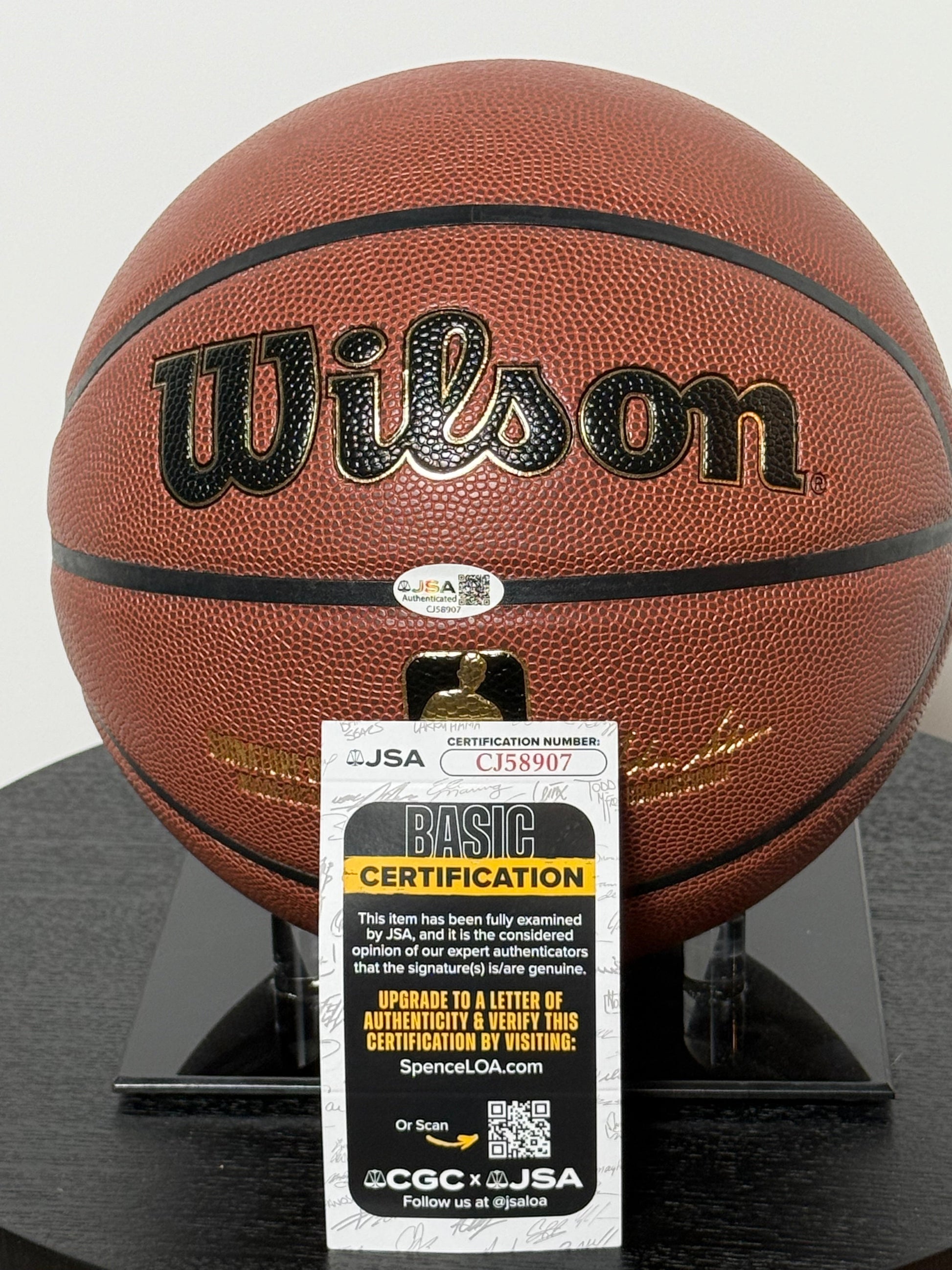 Basketball Authentique signe par Klay Thompson et certifie par JSA authentic-signatures