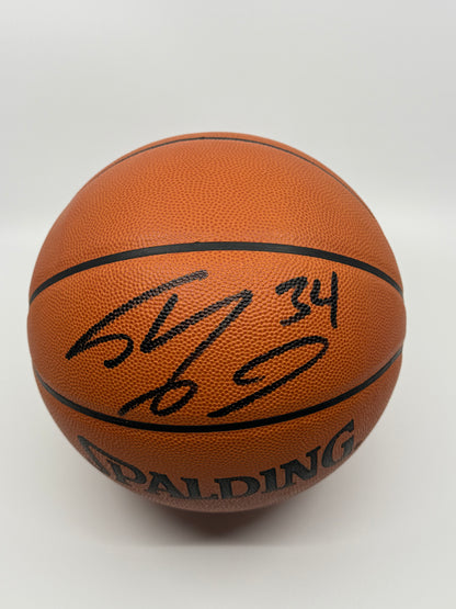 Shaquille O'Neal, ballon avec Rare "34 "signe signé, certifié par Beckett