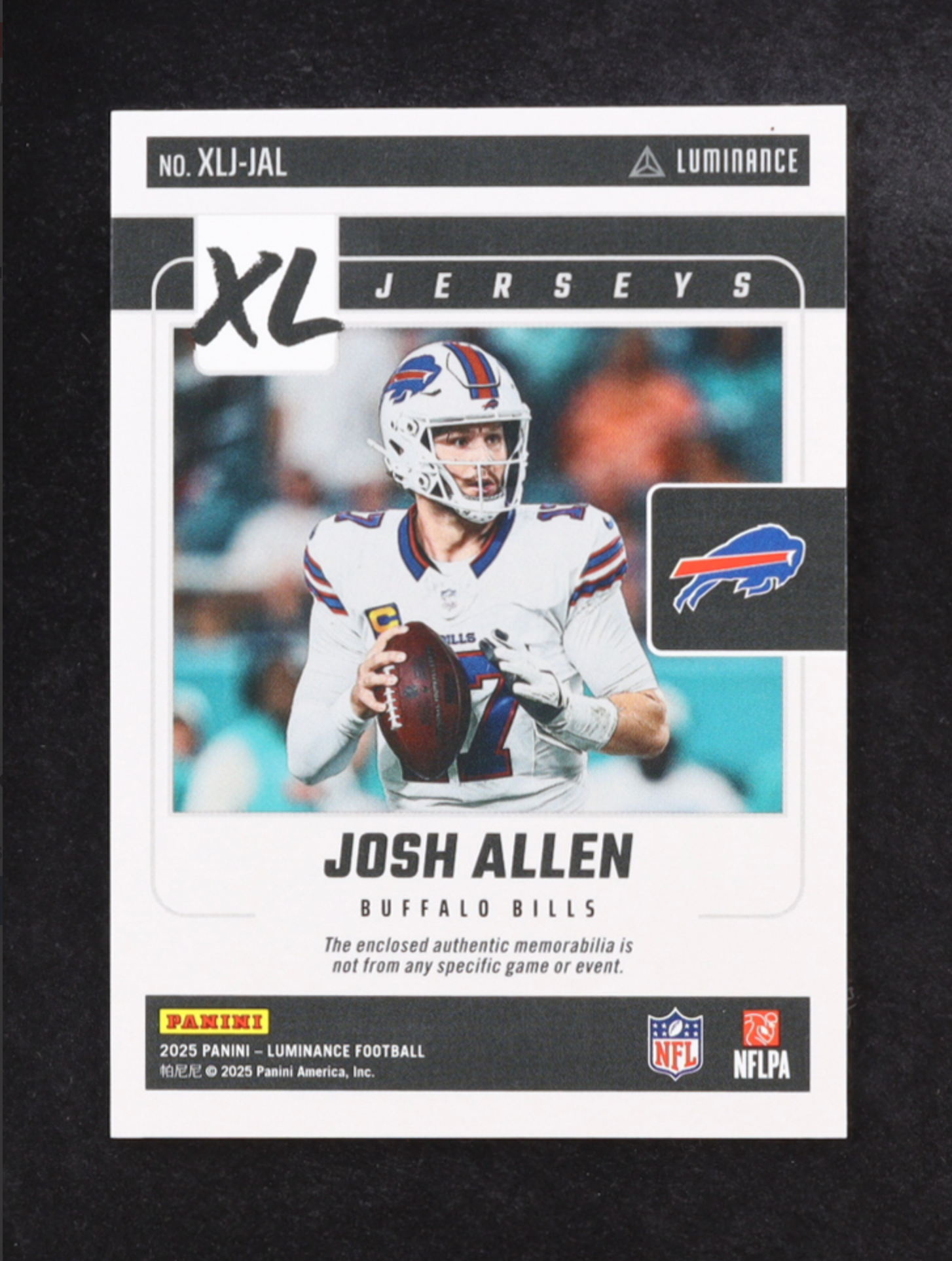 Josh Allen Panini Luminance XL Jerseys authentic-signatures