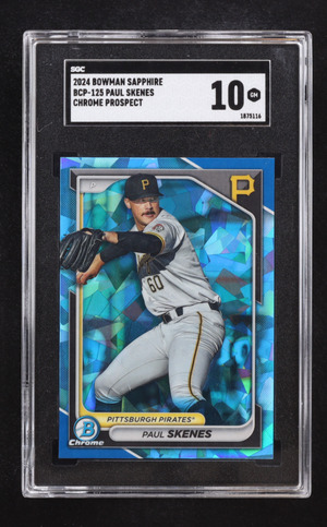 Paul Skenes 2024 Bowman Chrome Sapphire Prospects #BCP125 RC (SGC 10) authentic-signatures