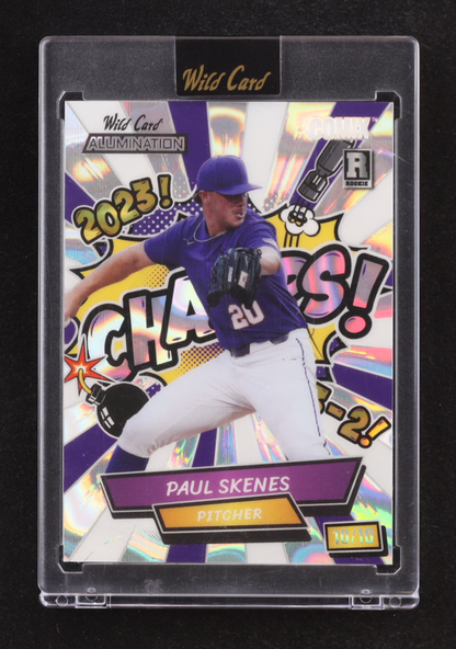 Paul Skenes 2024 Wild Card Alumination Comix CHAMPS! Silver Lava #ACGC-PS6 #10/10 RC authentic-signatures