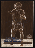 Tom Brady 2000 Fleer Ultra 23KT Gold Blue Metallic Signature Series RC authentic-signatures
