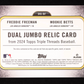 Freddie Freeman/Mookie Betts 2024 Topps Triple Threads Dual Jumbo Game-Used Relics #21/36 authentic-signatures