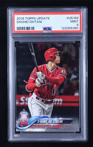 Shohei Ohtani 2018 Topps Update #US189 HL RC (PSA 9) authentic-signatures