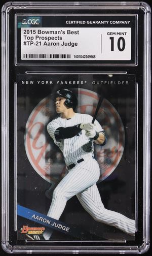 Aaron Judge 2015 Bowman's Best Top Prospects #TP21 RC (CGC 10) authentic-signatures