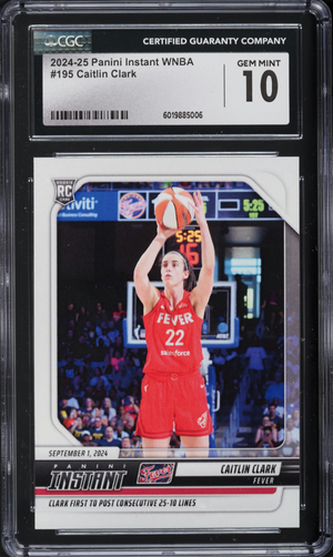 2024-25 Panini Instant WNBA Caitlin Clark #195 (CGC 10) authentic-signatures