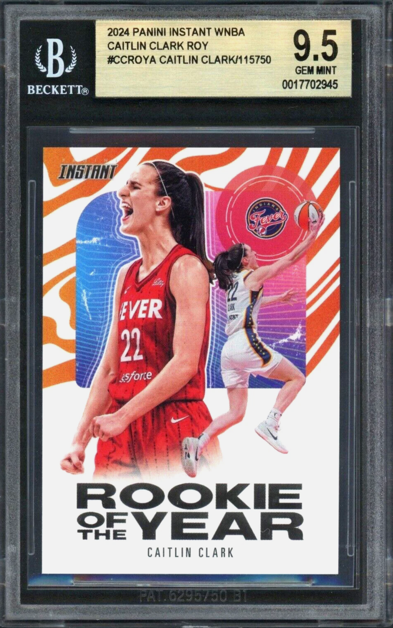 Caitlin Clark 2024 Panini Instant #CCROYA (BGS 9.5) authentic-signatures