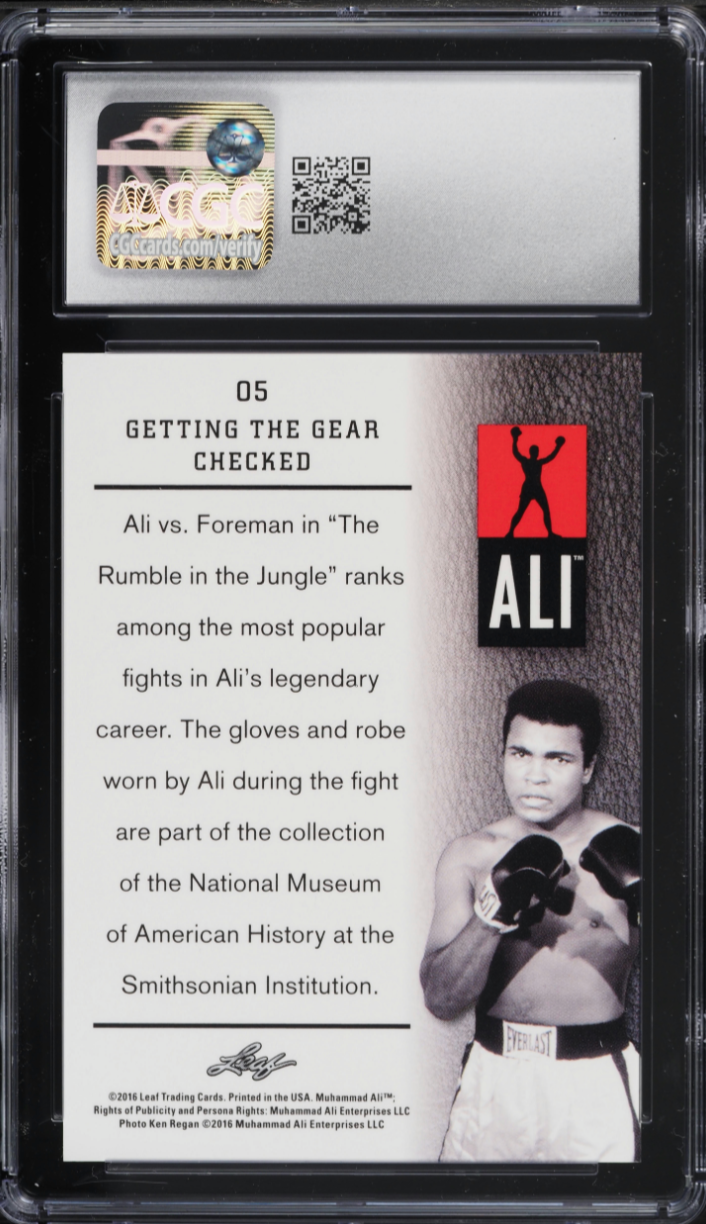 Muhammed Ali 2016 Leaf Immortal Collection #05 (CGC 10) authentic-signatures