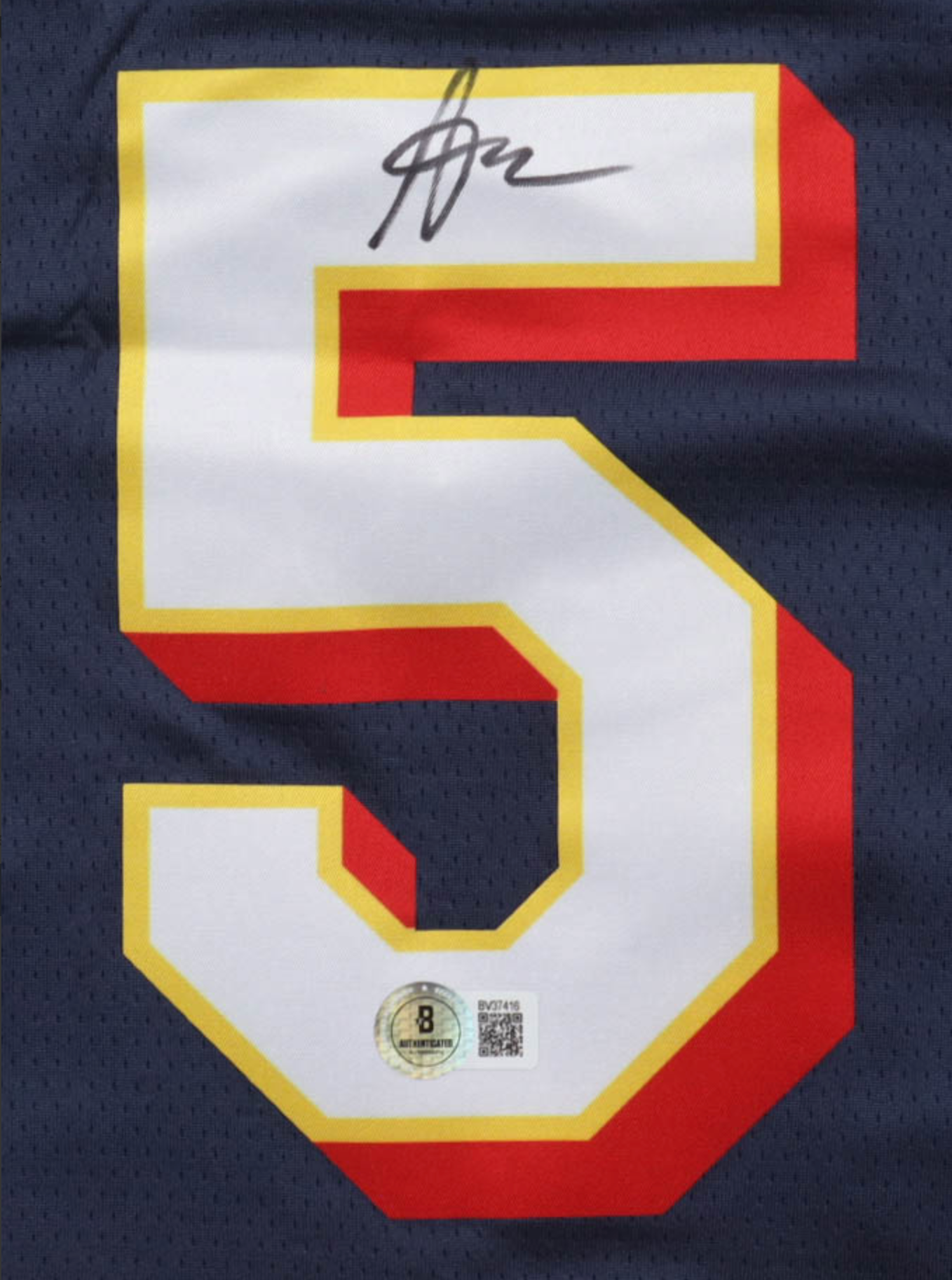 Maillot Authentique All Star Game 2025 signé par Anthony Edwards certifié par Beckett authentic-signatures