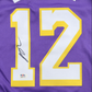 Maillot Authentique Exterieur Los Angeles Lakers signe par Jake LaRavia certifie par PSA authentic-signatures