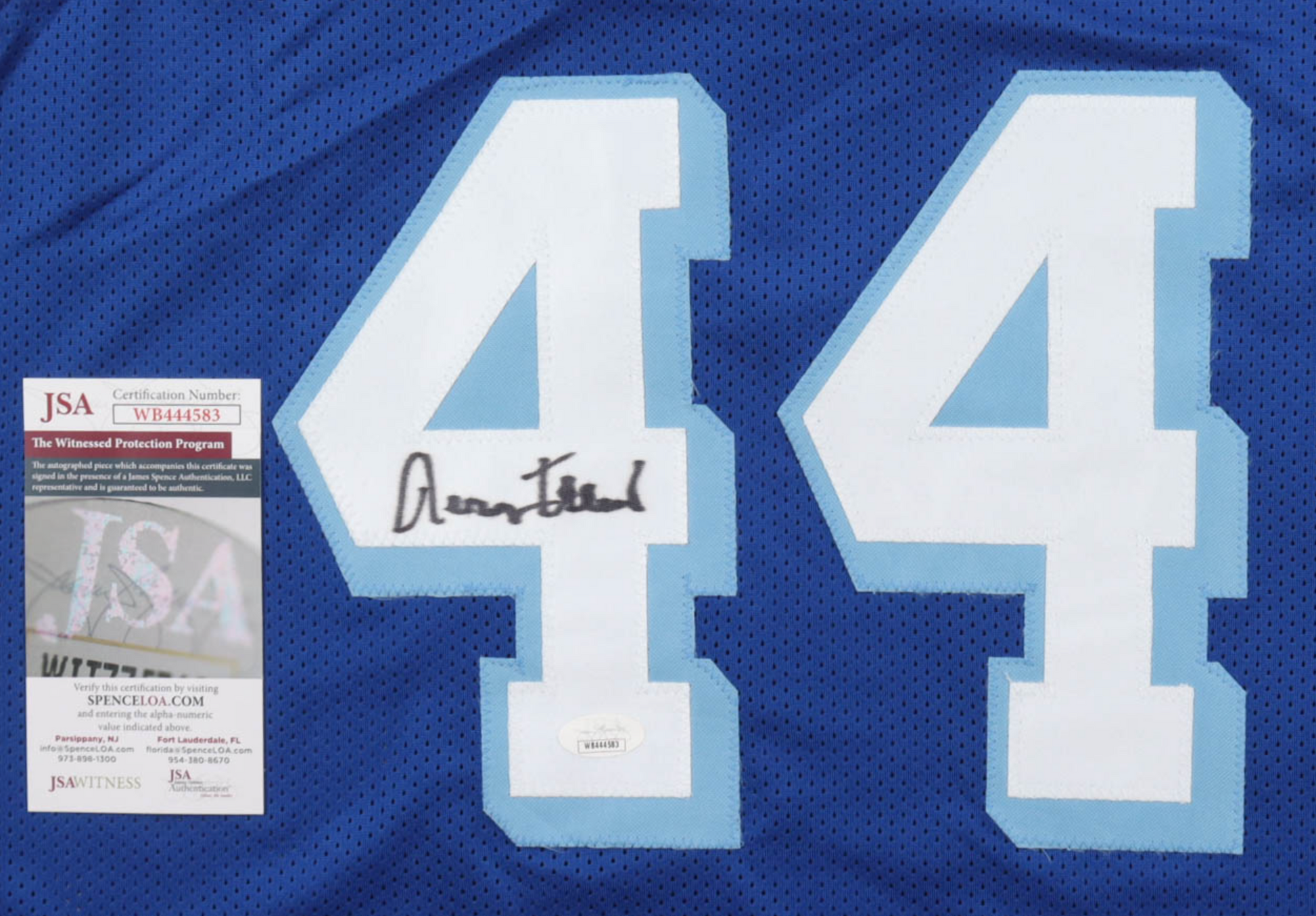 Maillot Custom Exterieur Los Angeles Lakers signe par Jerry West certifie par JSA authentic-signatures