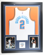 Cadre Maillot Authentique OKC Thunder signe par Shai Gilgeous Alexander certifie par JSA authentic-signatures