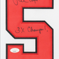 Cadre Maillot "3x Champ! '91-'92'-'93" des Chicago Bulls signe par John Paxson et certifie par JSA authentic-signatures