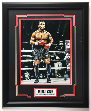 Cadre Photo dedicacee par Mike Tyson certifiee par Beckett et Tyson authentic-signatures