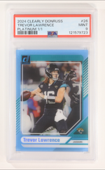 Trevor Lawrence 2024 Panini Clearly Donruss Platinum #26 #1/1 (PSA 9) authentic-signatures