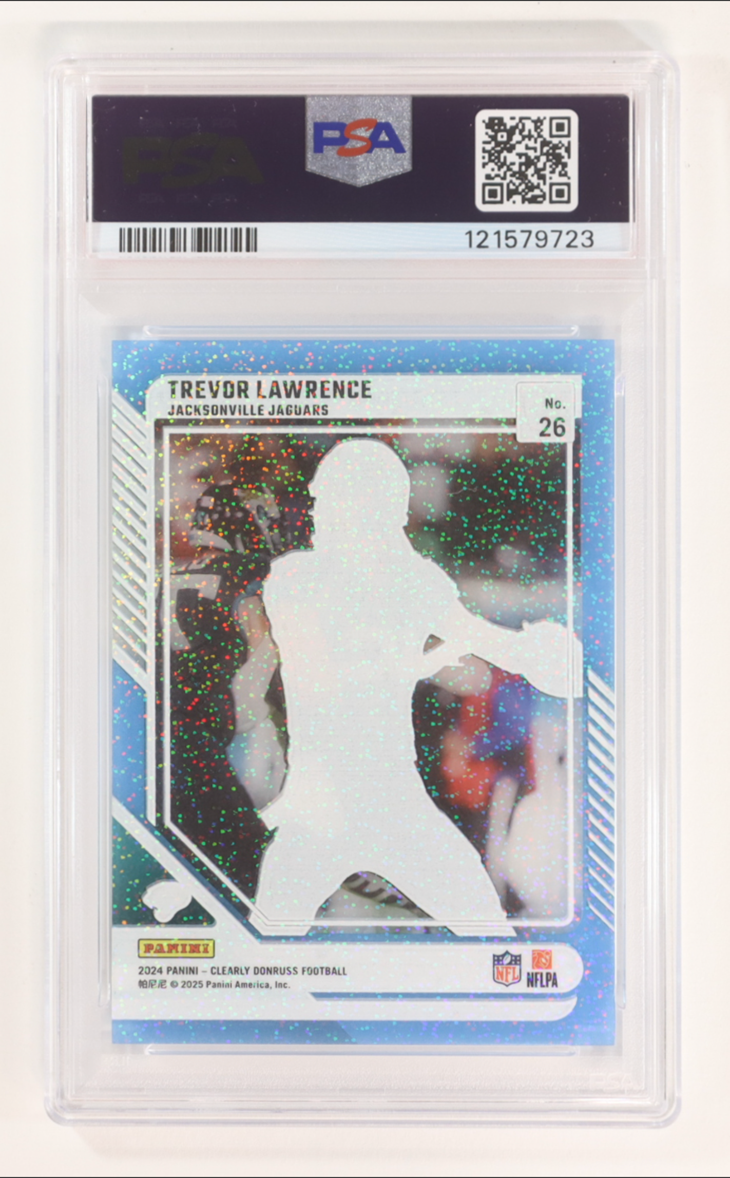 Trevor Lawrence 2024 Panini Clearly Donruss Platinum #26 #1/1 (PSA 9) authentic-signatures