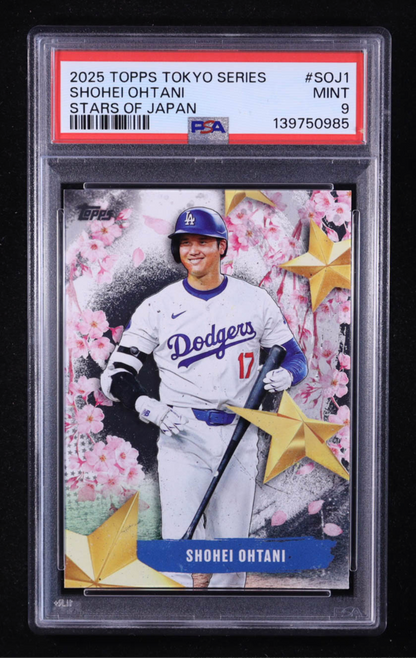 Shohei Ohtani 2025 Topps Tokyo Stars of Japan #SOJ1 (PSA 9) authentic-signatures