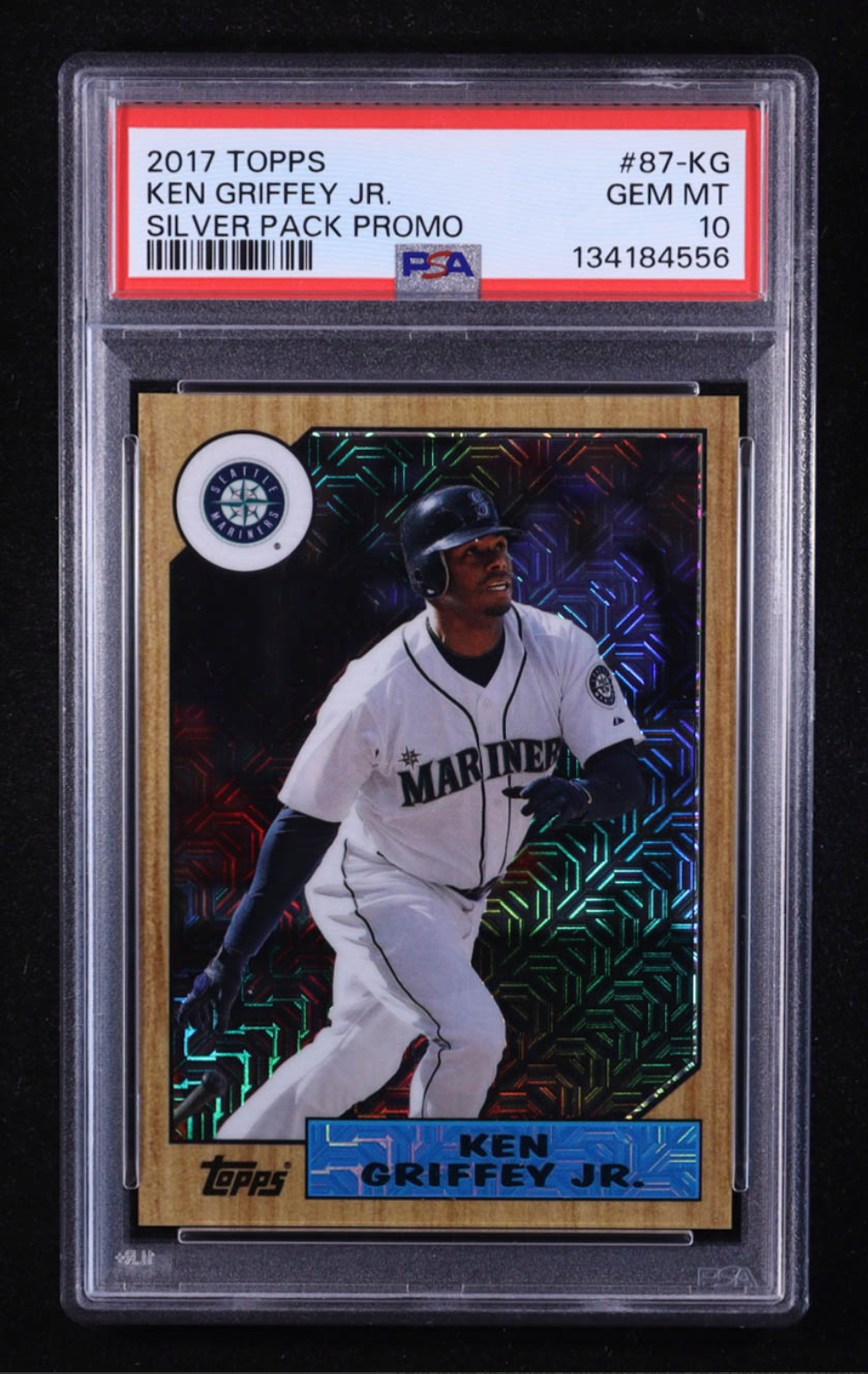 Ken Griffey Jr. 2017 Topps '87 Topps Silver Pack Chrome #87KG (PSA 10) authentic-signatures