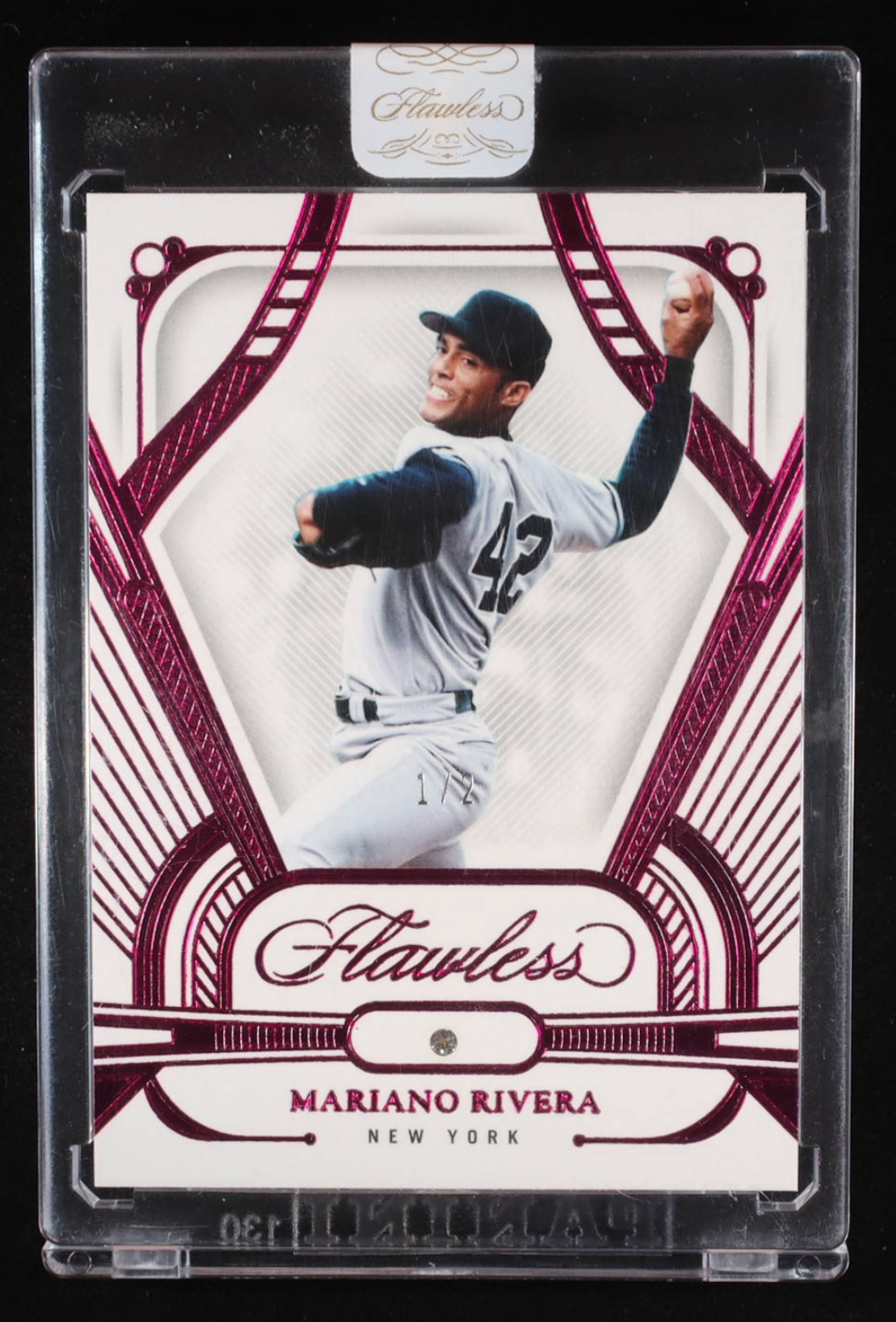 Mariano Rivera 2024 Panini Flawless Pink Diamond FOTL #38 #1/2 authentic-signatures