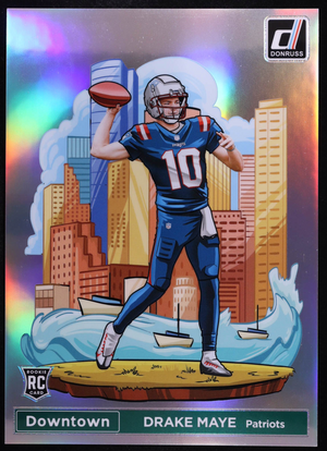 Drake Maye 2024 Donruss Downtown! Oversize #13 RC authentic-signatures