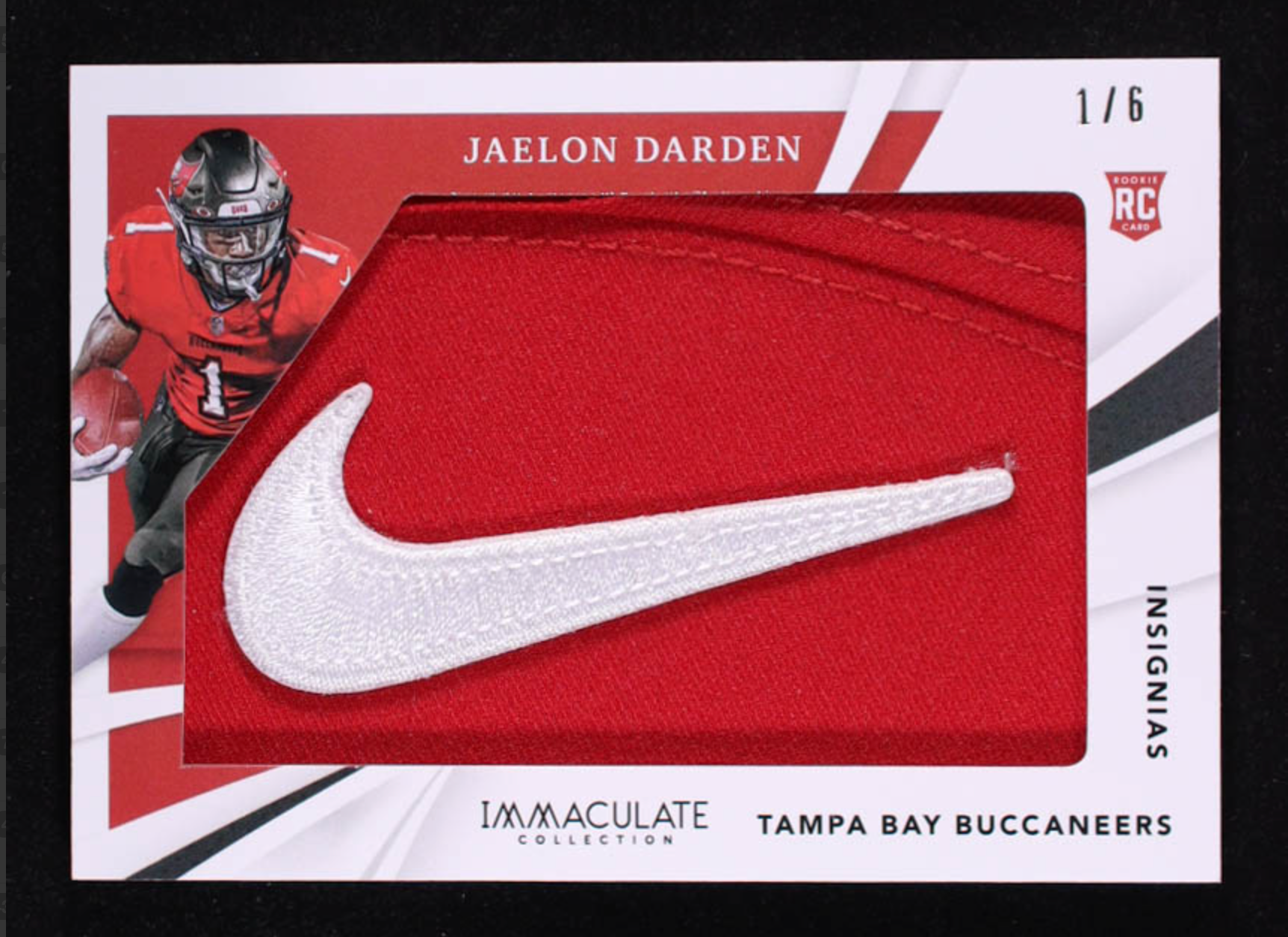 Jaelon Darden 2021 Immaculate Collection Immaculate Rookie Insignias #38 #1/6 RC authentic-signatures