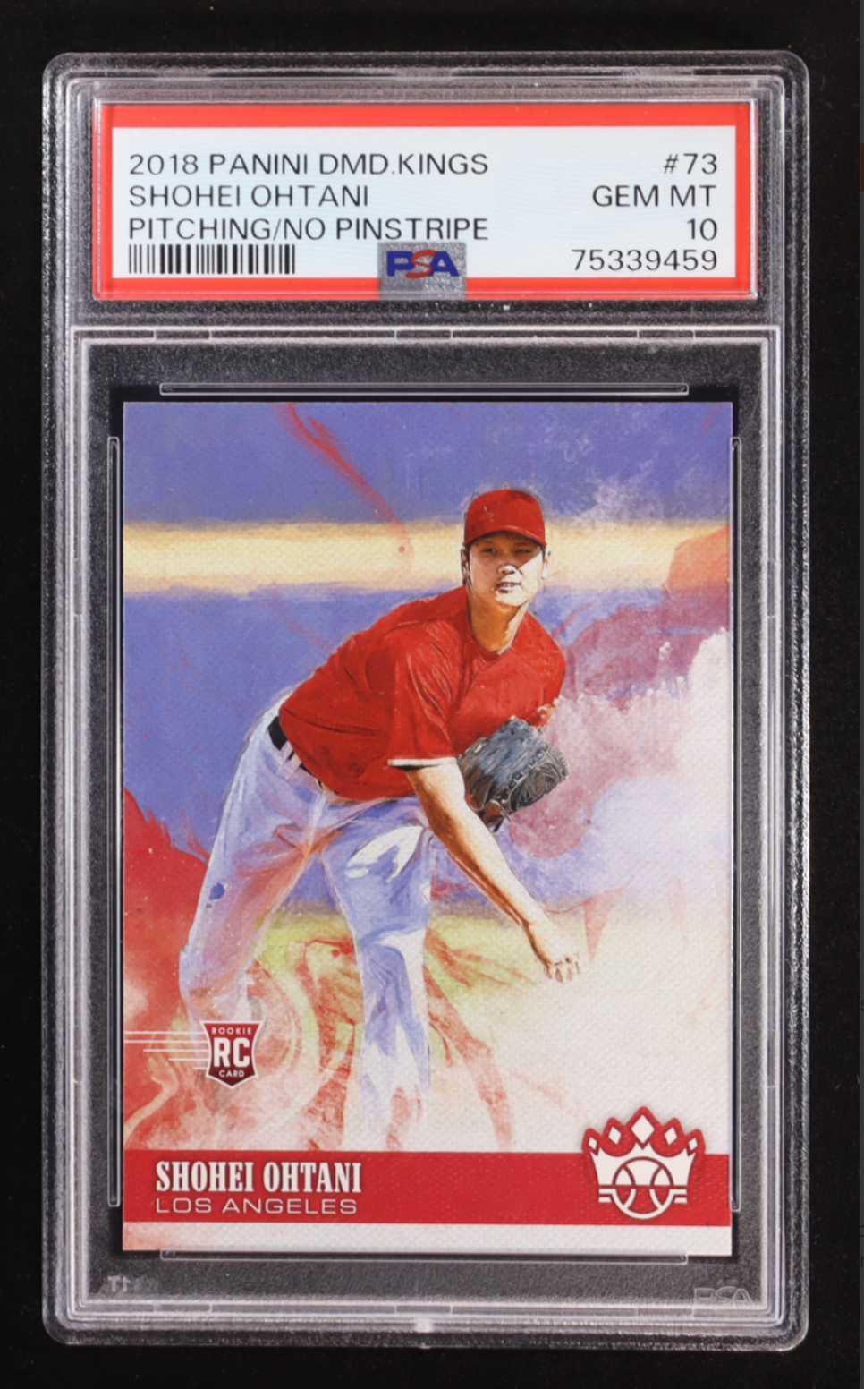 Shohei Ohtani 2018 Diamond Kings #73 RC (PSA 10) authentic-signatures