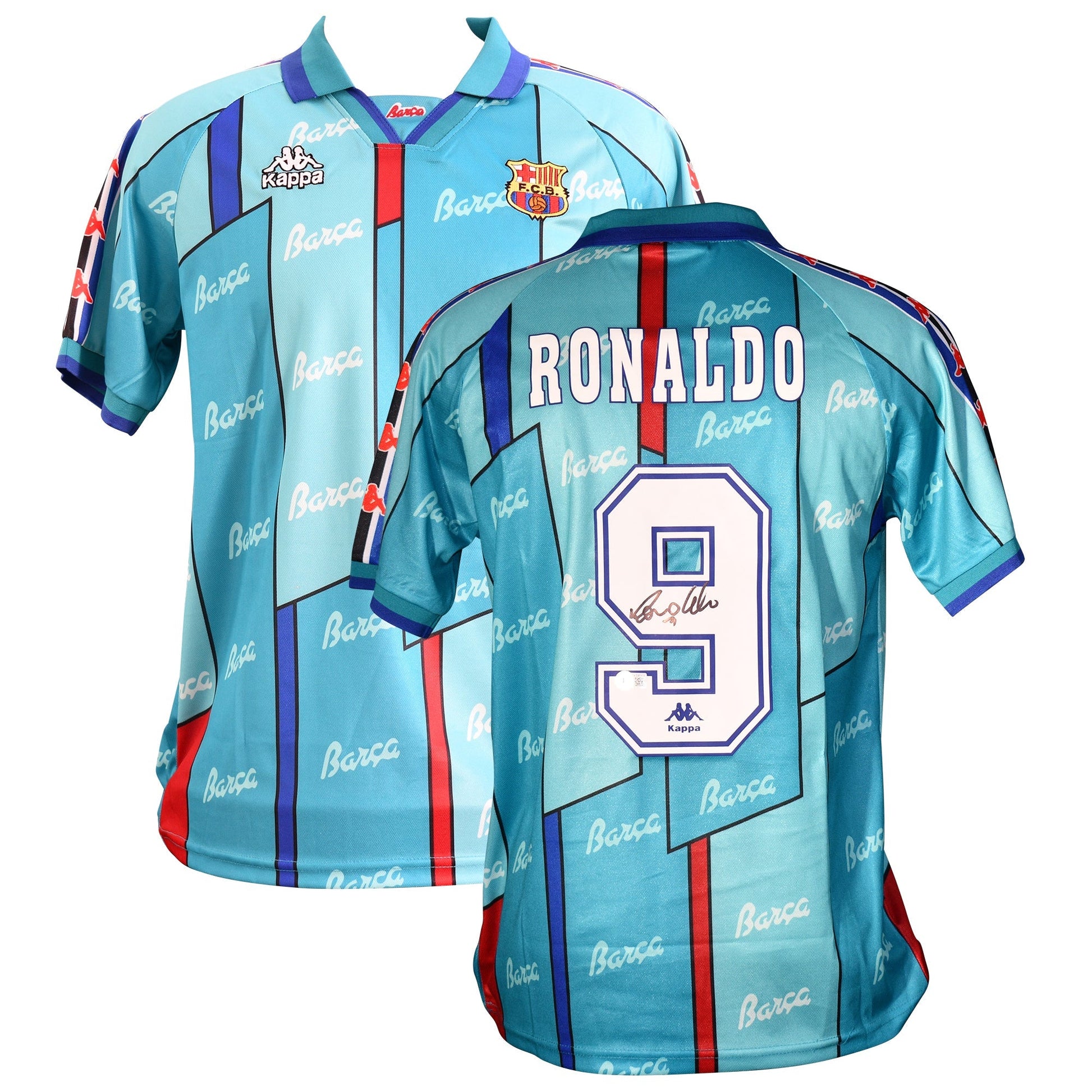 Ronaldo Nazario Signed FC Barcelona Jersey Certified by Beckett authentic-signatures