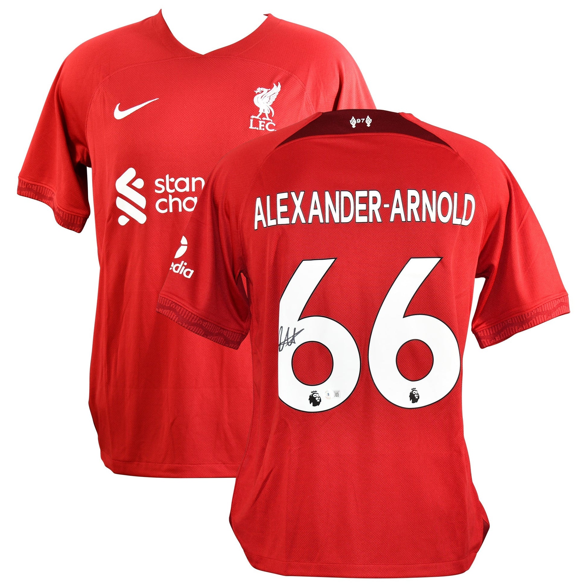 Trent Alexander-Arnold Signed Liverpool Authentic Jersey Certified by Beckett authentic-signatures