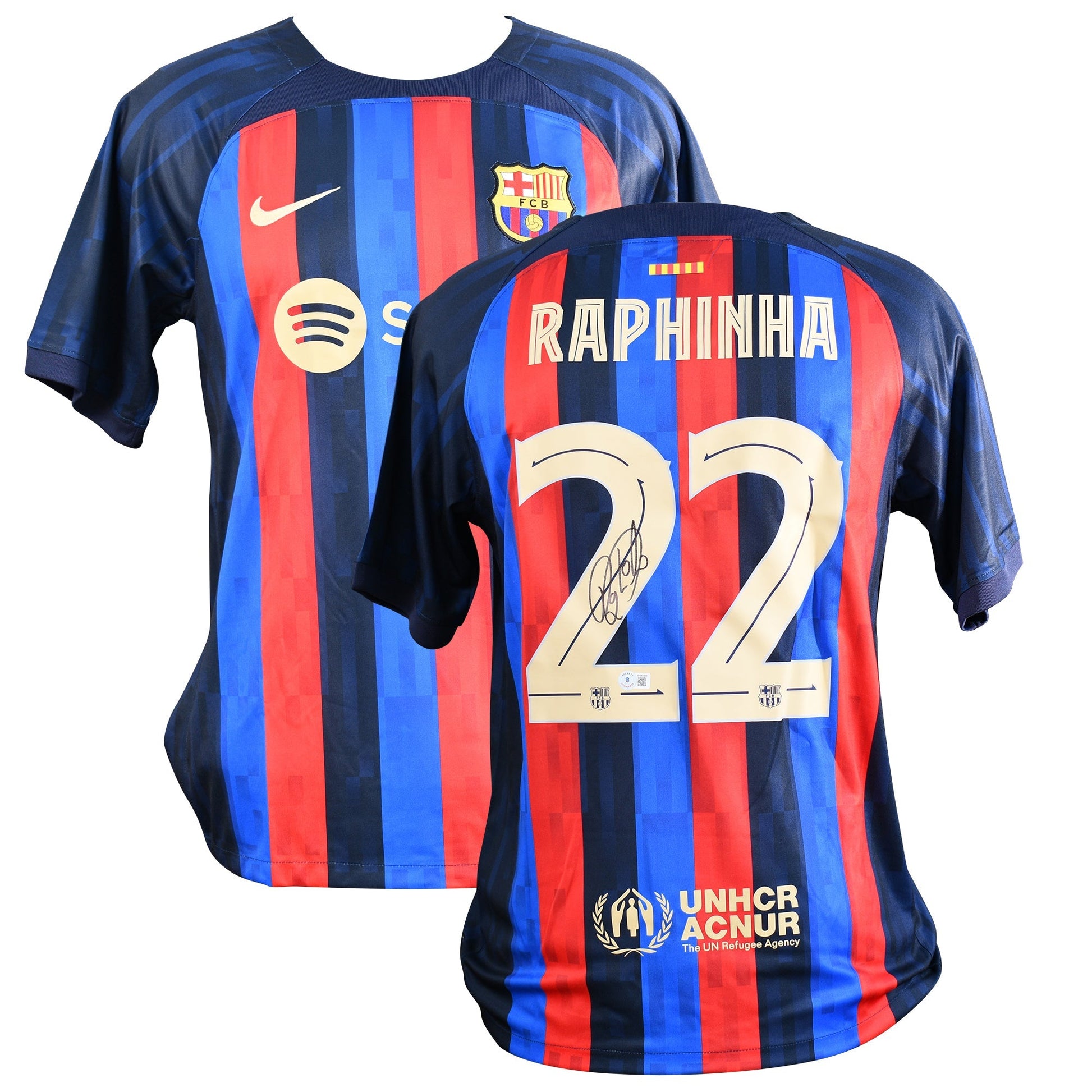 Raphinha Signed FC Barcelona Authentic Jersey Certified by Beckett authentic-signatures