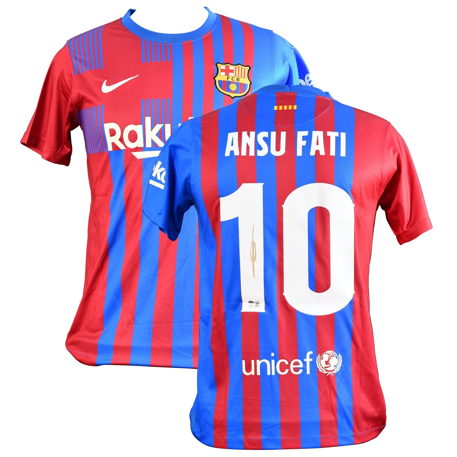 Ansu Fati Signed FC Barcelona Authentic Jersey Certified by Beckett authentic-signatures
