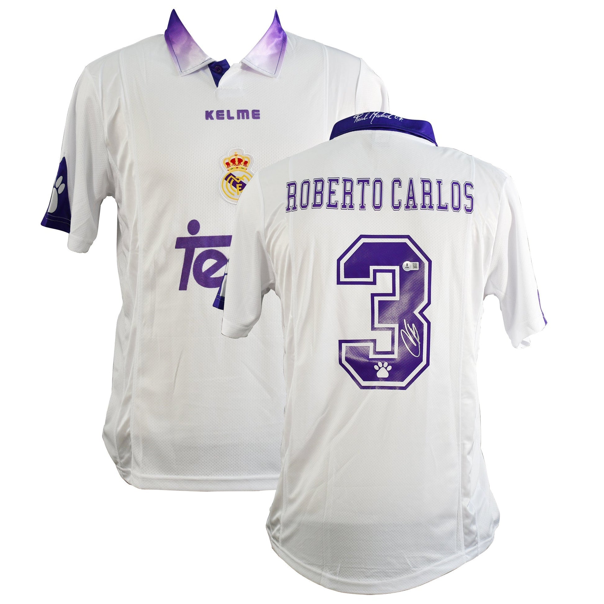 Roberto Carlos Signed Real Madrid Jersey Certified by Beckett authentic-signatures