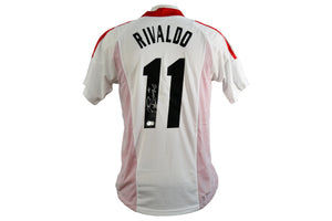 Rivaldo Signed AC Milan Jersey Certified by Beckett from the 2003 Champions League Final authentic-signatures