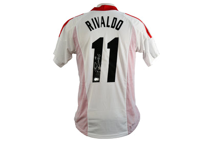 Rivaldo Signed AC Milan Jersey Certified by Beckett from the 2003 Champions League Final authentic-signatures