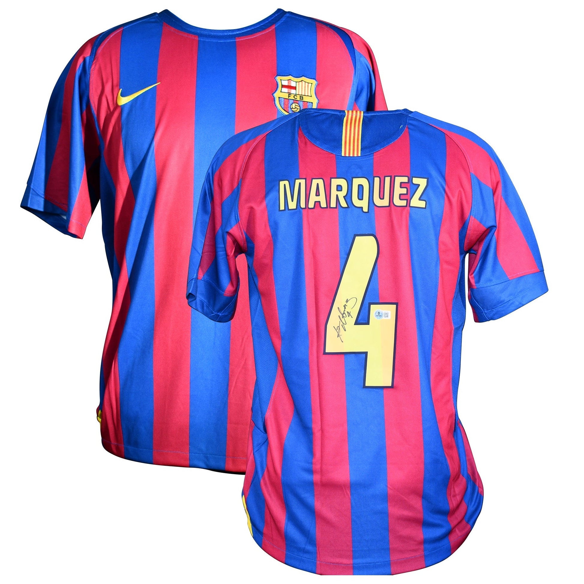 Rafael Marquez Signed FC Barcelona Authentic Jersey Certified by Beckett authentic-signatures